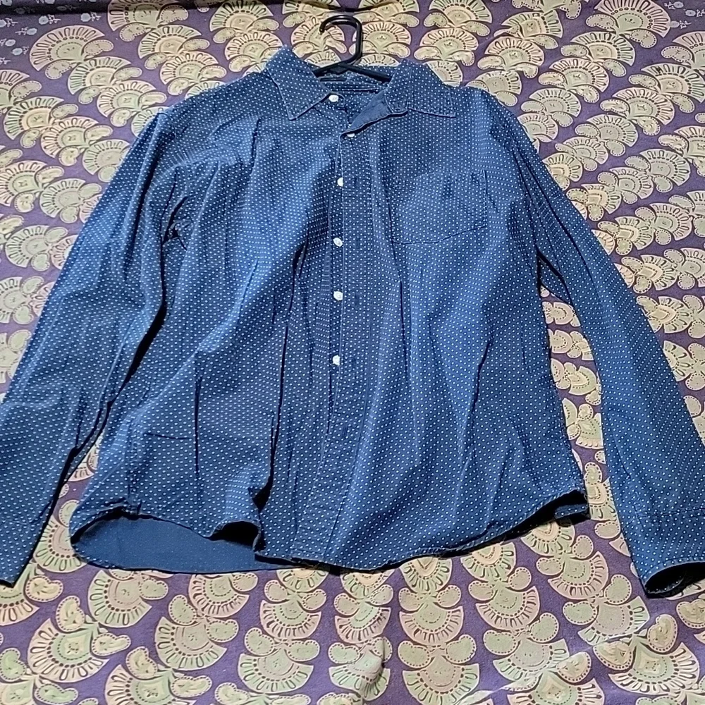 J. CREW Dots Buttondown